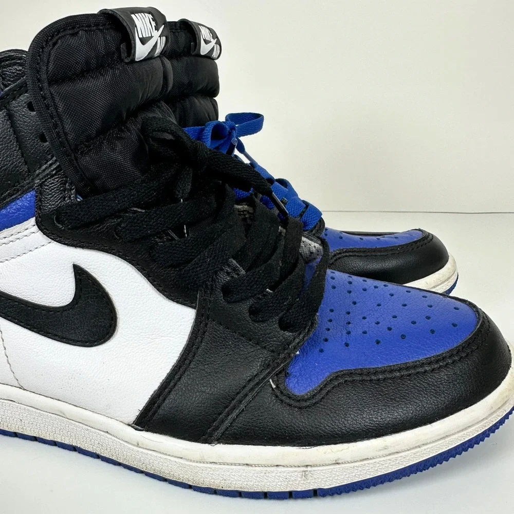 Nike Air Jordan 1 Retro High OG Royal Toe Black White Blue 555088-041 Mens 7.5